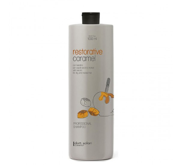 Възстановяващ шампоан с кератин Dott. Solari Cosmetics Restorative Caramel Shampoo 1000ml